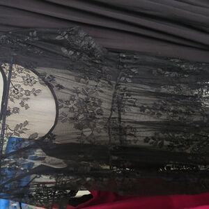 Torrid Black Floral Lace Blouse